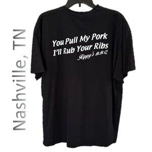 RIPPYS HONKY TONK BBQ Graphic Tee XXL.